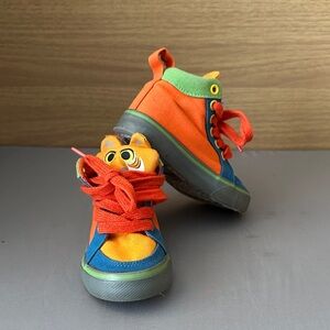 Disney ShereKhan, Blue and Red Tiger High-Top Kids Sneakers jungle book